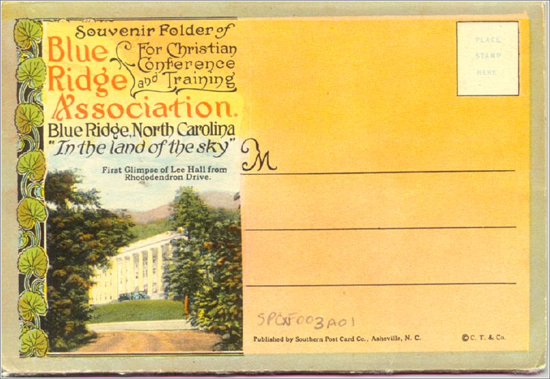 (folder) Souvenir Folder of Blue Ridge Association for Christian Conferences and Training, Blue Ridge North Carolina, 