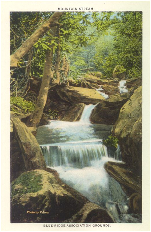      Mountain Stream, Blue Ridge Association Grounds spcxf003a01-13