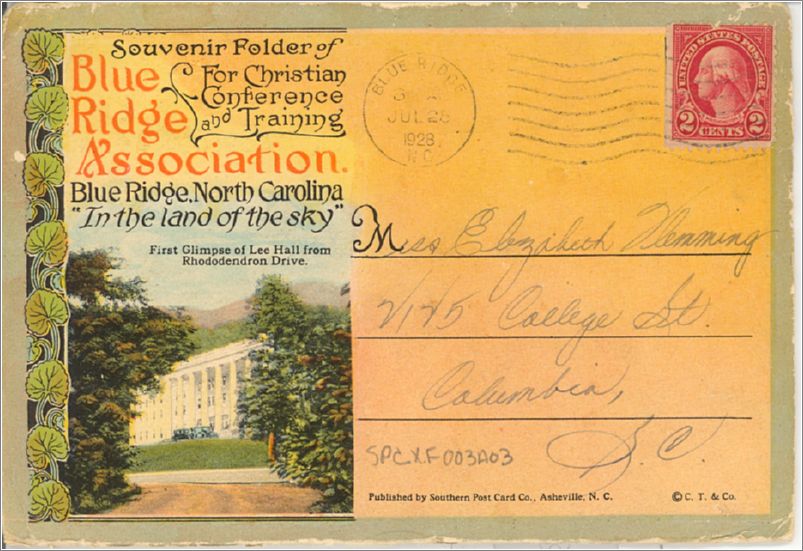 (folder) Souvenir Folder of Blue Ridge Association for Christian Conferences and Training, Blue Ridge North Carolina, 