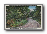 Click to enlarge Picturesque Roadway, Blue Ridge Association Grounds, near Black Mt, NC (black bar on top, writing on bottom)