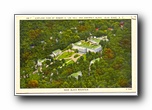 Click to enlarge Airplane View of Robert E Lee Hall and Assembly Bldgs, Blue Ridge NC, near Black Mountain