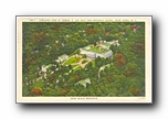 Click to enlarge Airplane View of Robert E Lee Hall and Assembly Bldgs, Blue Ridge NC, near Black Moutain 