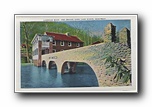 Click to enlarge    Lakeside Bldg. and Bridge over Lake Susan, Montreat