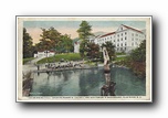 Click to enlarge The Swimming Pool, showing Robert E Lee Hall and Auditorium in background, Blue Ridge NC