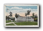 Click to enlarge Robert E Lee Hall, Martha Washington Hall in rear and Flag Staff, Blue Ridge NC