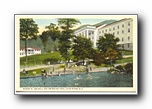 Click to enlarge Robert E Lee Hall and Swimming Pool, Blue Ridge NC