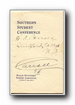 Click to enlarge Southern Student Conference, Black Mountain NC, June 17-26, 1913 (booklet)
