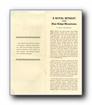 Click to enlarge Blue Ridge Bulletin, Vol 1 No 4, Nov 1937