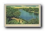 Click to enlarge (unmarked) aerial view of river (Card has no APC number)
