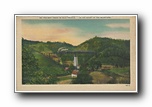 Click to enlarge Railway Train on High Trestle,