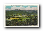 Click to enlarge Bird's-Eye View of Grovemont, NC and North Fork Valley, Beacon Mills of Swannanoa, NC in left