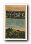 Click to enlarge Picturesque View of Asheville NC at Sunset / A Mountain Scene near Asheville (two views, poem)