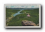 Click to enlarge Lake Lure from Precipice above Chimney Rock, Western North Carolina