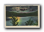 Click to enlarge Moonlight on Lake Tahoma, NC. Mt Mitchell in background