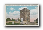 Click to enlarge Observatory and Government Weather Station on Top of Mt. Mitchell, Western North Carolina (no flag, with flag pole)