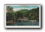 Click to enlarge Lakeside Book Store and Lake Susan, Montreat NC