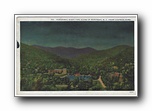 Click to enlarge Panoramic Night-Time Scene of Montreat, NC from Chapman Home