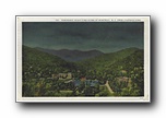 Click to enlarge Panoramic Night-Time Scene of Montreat, NC from Chapman Home