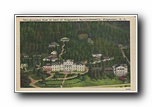Click to enlarge Airplane View of Part of Ridgecrest Baptist Assembly, Ridgecrest NC (looks like typewriter font)