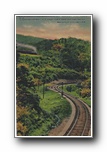 Click to enlarge Southern Railway on a Steep Grade near Andrew's Geyser, Western North Carolina