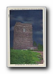 Click to enlarge Night time Scene of Observatory and Grave of Dr. Mitchell, Altitude 6684 feet