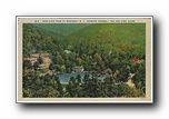 Click to enlarge Bird's Eye View of Montreat NC, showing Assembly Inn and Lake Susan
