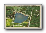 Click to enlarge Airplane View of Lake Tomahawk and Recretation Center, Black Mountain NC