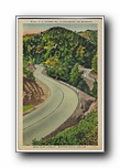 Click to enlarge US Highway No. 70 Descending the Mountain near Point Lookout, Western North Carolina (vertical, no cars) (same as x19-apc526-e6747 but with the n)