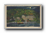 Click to enlarge Night-time View of Assembly Inn and Lake Susan, Montreat NC