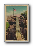 Click to enlarge The Last Stairway to Top of Chimney Rock, Western North Carolina