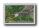 Click to enlarge Cliff Dwellers Inn at foot of Chimney Rock, Western North Carolina