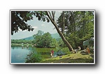 Click to enlarge Lake camping make fishing for bass a snap at Tanglewood Lakes Kampgrounds in the Blue Ridge Mountains, Black Mountain, North Carolina