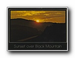 Click to enlarge Sunset over Black Mountain