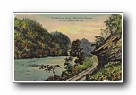 Click to enlarge The Railroad along a Mountain Stream