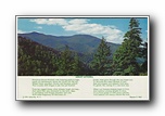 Click to enlarge Mount Mitchel (poem by Bascom E Hall) / Mt Mitchell, Highest Peak in Eastern America, as seen from the Blue Ridge Parkway, North Carolina