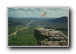 Click to enlarge Lake Lure and the top of Chimney Rock, North Carolina