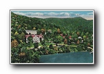 Click to enlarge Gather Hall and Geneva Hall, on Lake Susan, Montreat NC