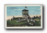 Click to enlarge Observation Tower, Mt Mitchell - 6711 feet - Top of Eastern America, Asheville NC (no ECK number)