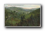 Click to enlarge Blue Ridge Mountains near Asheville NC