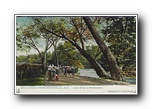 Click to enlarge Greetings from Asheville NC, Lover's Bridge on the Swannanoa (undivided back)