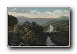 Click to enlarge A Glimpse of the Blue Ridge Mountains and Fountain Geyser at Round Knob,
