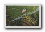 Click to enlarge View Showing Chimney Rock and Rocky Broad River in the Land of the Sky