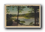 Click to enlarge Lake Ridgecrest from Recreational Porch at Spilman Lodge, Ridgecrest NC (same as a3324, but without A)