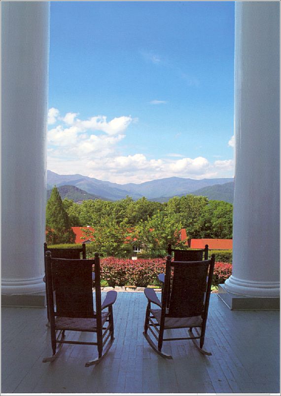 YMCA Blue Ridge Assembly (view from Lee Hall porch) unk010-k56724-a01-f