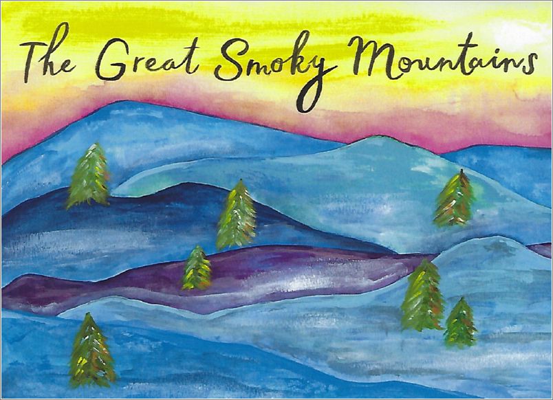 The Great Smoky Mountains, YMCA Blue Ridge Assembly (artwork, folded card) unk030a01-f