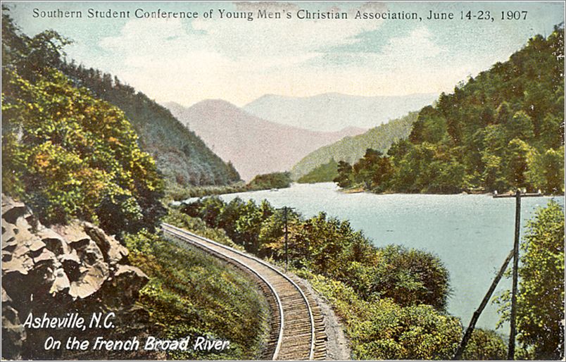 Southern Student Conference of Young Men's Christian Association, June 14-23, 1907, Asheville NC, On the French Broad River x01-1907c01-f
