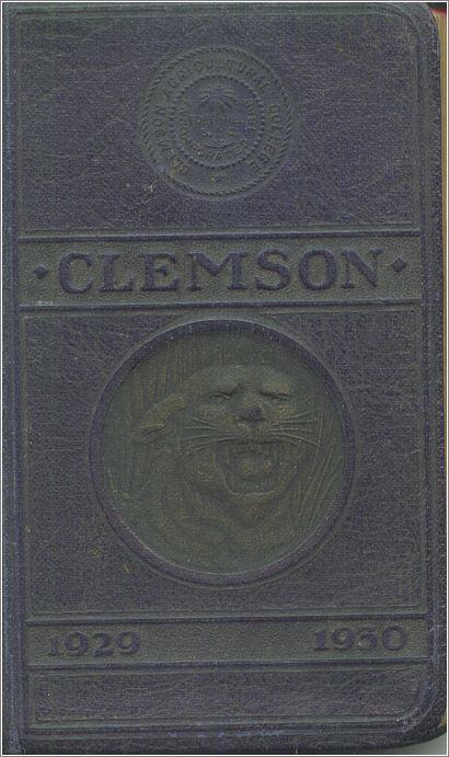 1929-30 Clemson College YMCA Handbook (cover) x05-clem1929-01