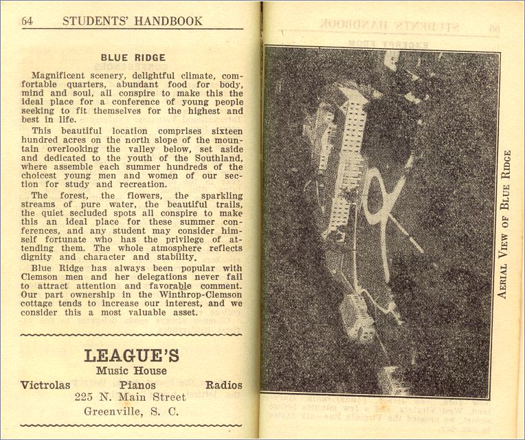 1929-30 Clemson College YMCA Handbook (pp 64-65) x05-clem1929-05