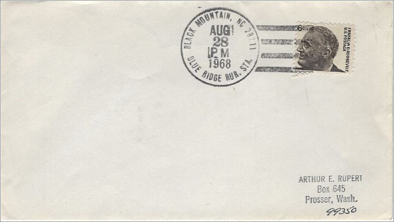 Envelope (blank) (PM: Blue Ridge Rural Station) x06-misc-16-f