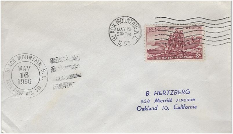 Envelope (blank) (PM: Blue Ridge Rural Station) (two cancellations with different years) x06-misc-19-f